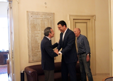 14/06/2018 - Επίσκεψη του Τομεάρχη Εθνικής Άμυνας της Ν.Δ. Βασίλη Κικίλια στον Εμπορικό Σύλλογο Αθηνών