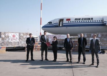 21/03/2020 - Παραλαβή 1.000.000 μασκών δωρεά της κινεζικής κυβέρνηση & της State Grid