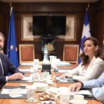 Συνάντηση του Υπουργού Ναυτιλίας και Νησιωτικής Πολιτικής, Β. Κικίλια και της Υπουργού Τουρισμού, Ο. Κεφαλογιάννη με τον Αναπληρωτή Αντιπρόεδρο Κυβερνητικών Υποθέσεων του Royal Caribbean Group, A. Carollo